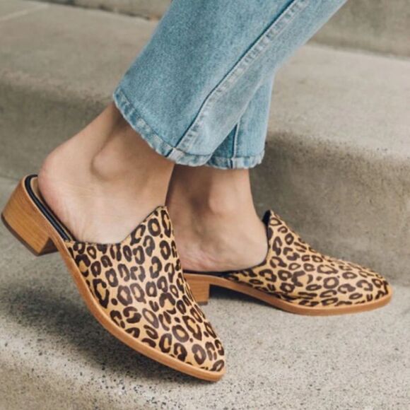 Soludos The Venetian Mule in Leopard Size 5 - Picture 1 of 3